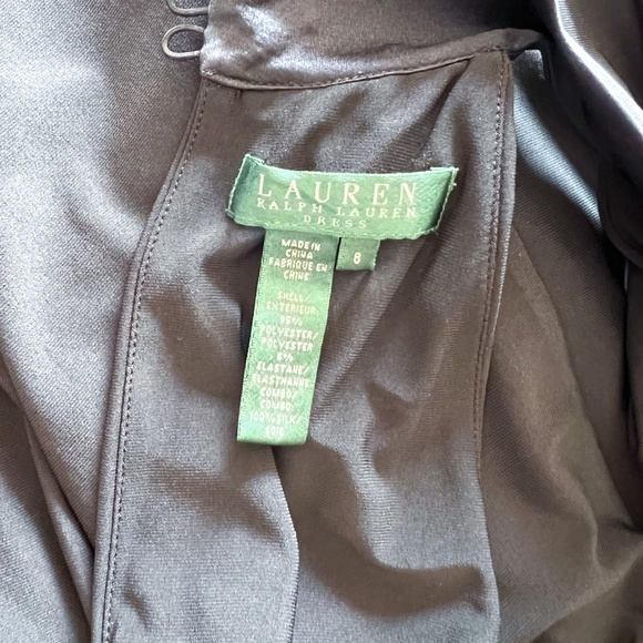 Lauren Ralph Lauren Little Black Dress Mock Neck Sleeveless Short Mini Party 8 - Picture 11 of 13